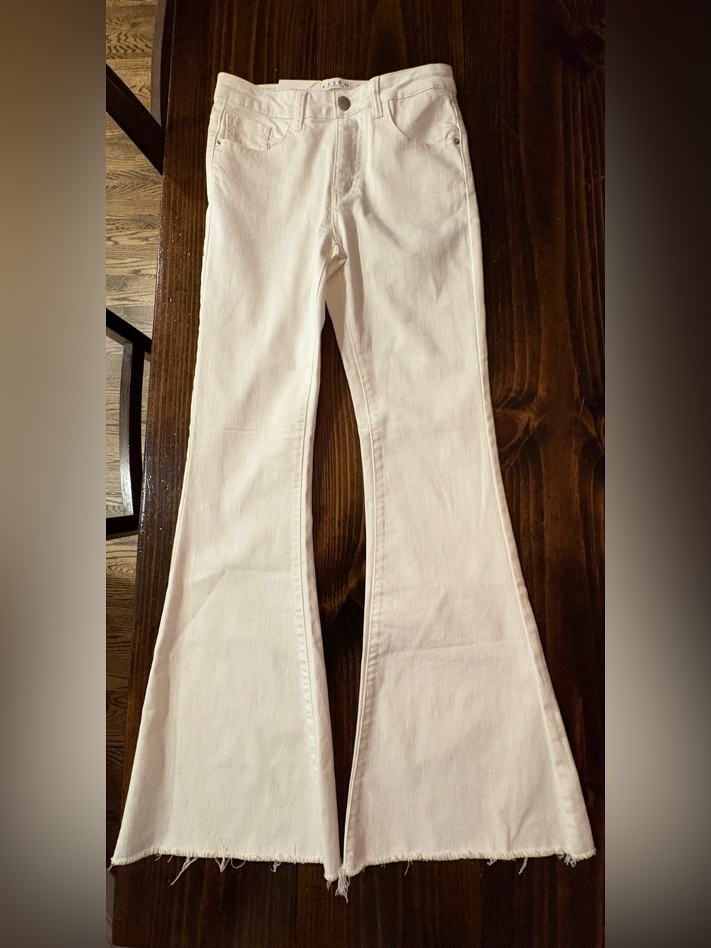 RISEN Women’s Flare Jeans in white - Classic Wide Leg